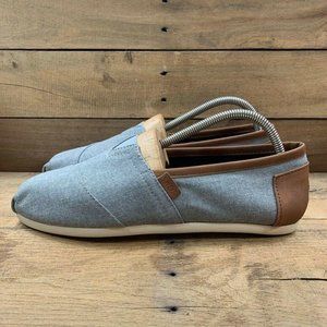 Toms Alpargata Frost Slip On Shoes Blue Brown B012
